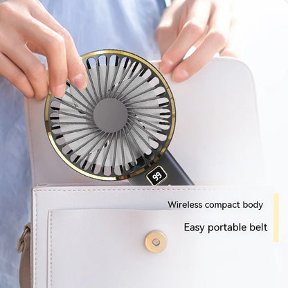 Portable Mini Fan with Smart LED