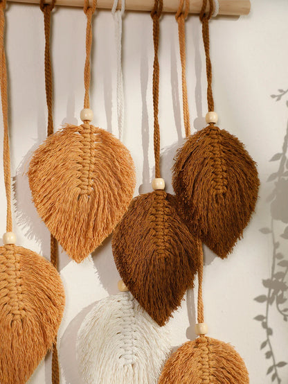 Leaf Macrame Tapestry For Home Decoration