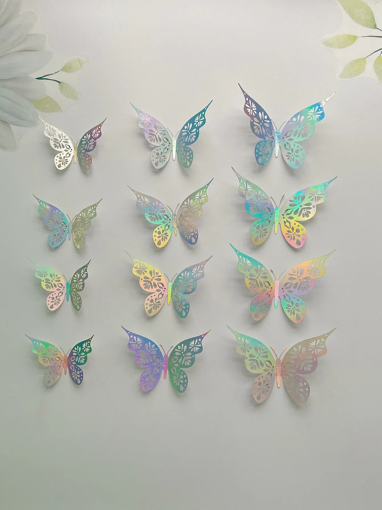 3D Hollow Butterfly Wall Sticker For Bedroom