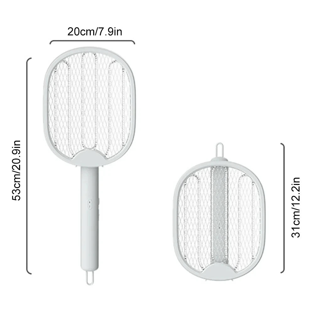 4 In 1 Electric Mosquito Killer Foldable Fly Swatter Trap USB Rechargeable Mosquito Insect Killer with UV Light for Bedroom