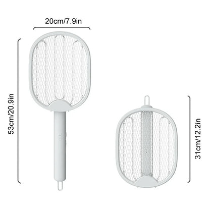 4 In 1 Electric Mosquito Killer Foldable Fly Swatter Trap USB Rechargeable Mosquito Insect Killer with UV Light for Bedroom