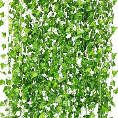 10/2M Artificial Plant Green Ivy Leaf For Garden