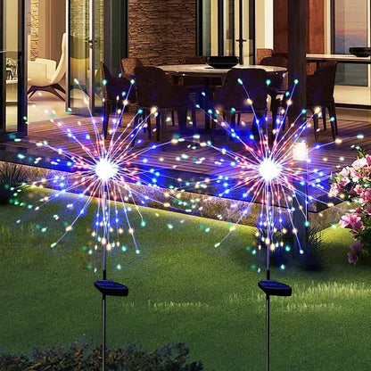 90-200LED Solar Firework Light Waterproof Outdoor Lighting Fairy String Light Christmas Solar Lights Garden Decoration