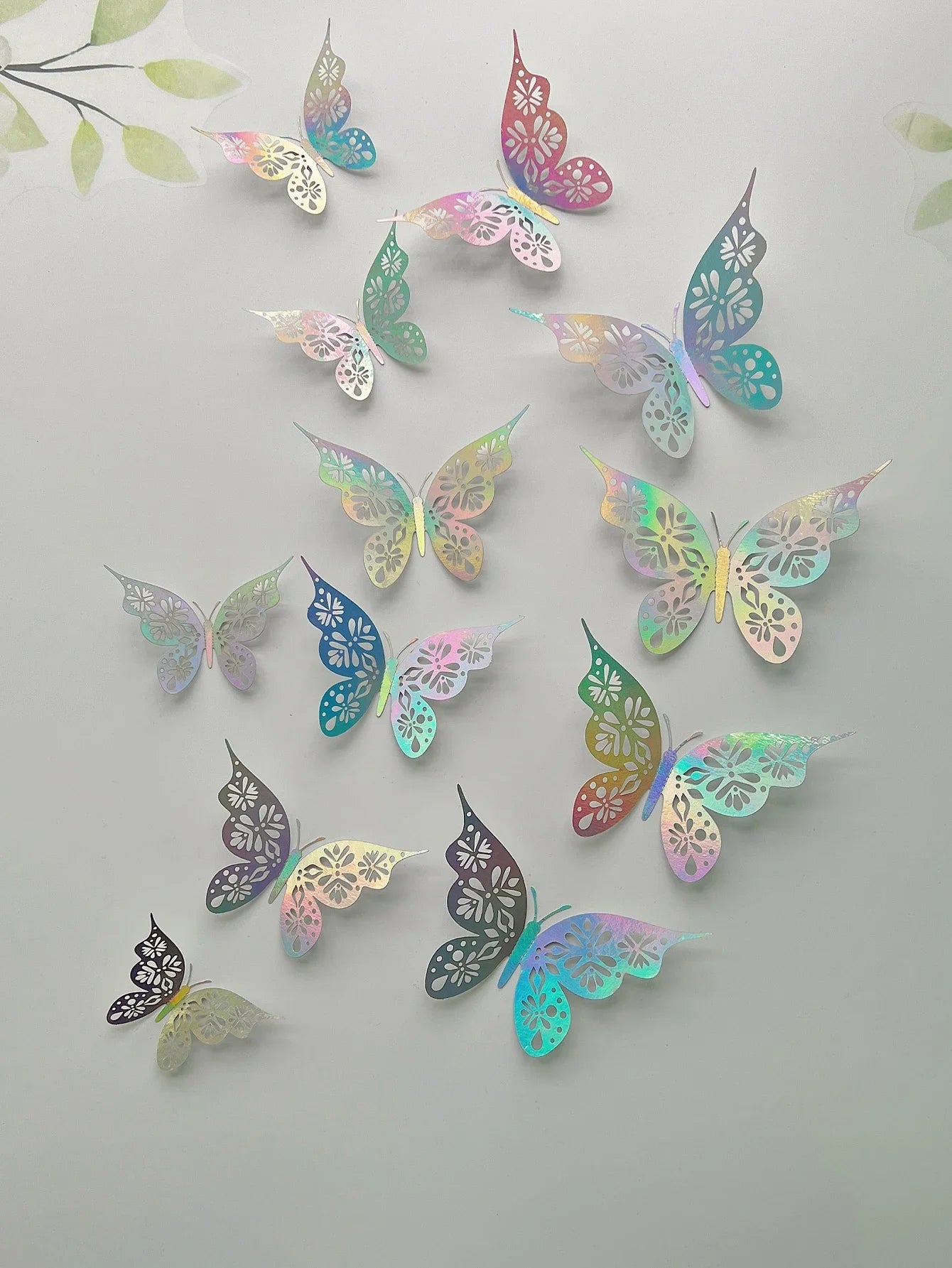 3D Hollow Butterfly Wall Sticker For Bedroom