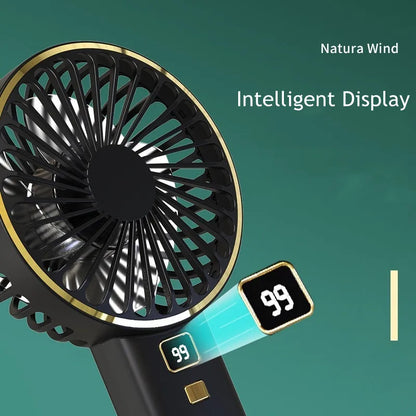 Portable Mini Fan with Smart LED