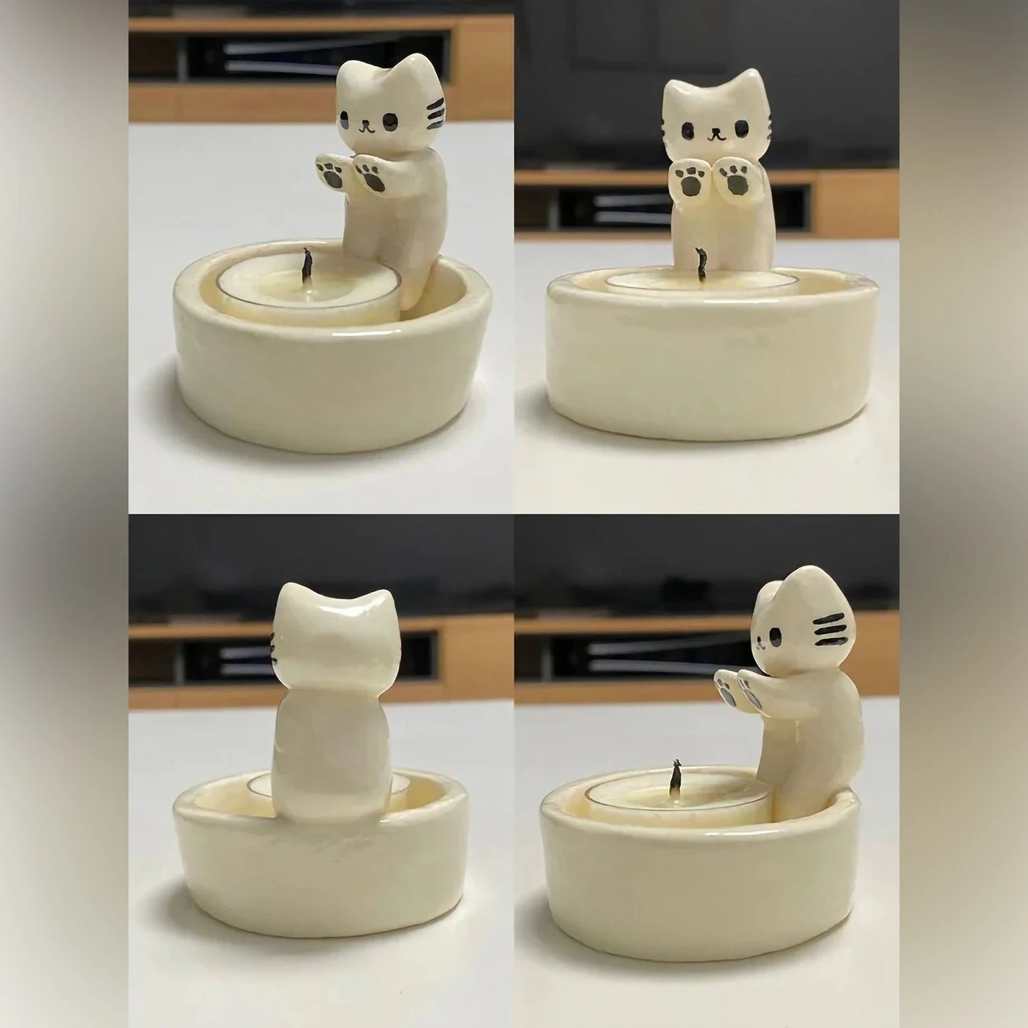 Cat Aromatherapy Candle Holder For Birthday Gifts