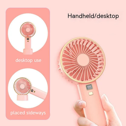 Portable Mini Fan with Smart LED