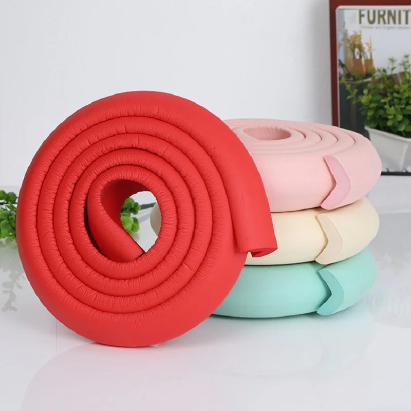 2M U Shape Extra Thick Baby Safety Furniture Table Protector Edge Corner Desk Cover Protective Tape Foam Corners Bumper Guard