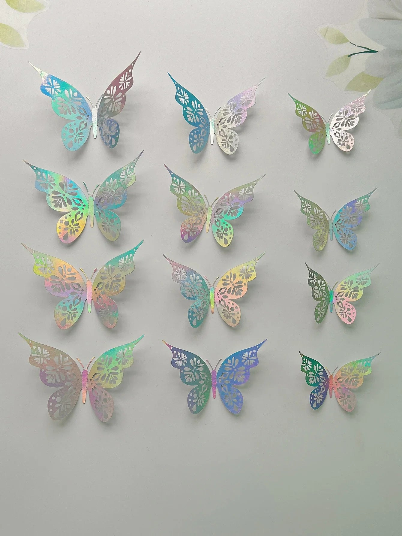 3D Hollow Butterfly Wall Sticker For Bedroom